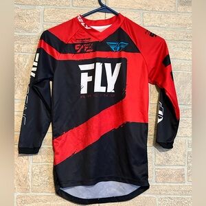 Racing F-16 Motocross Jersey YM Red/Black - Name **REMOVABLE**
